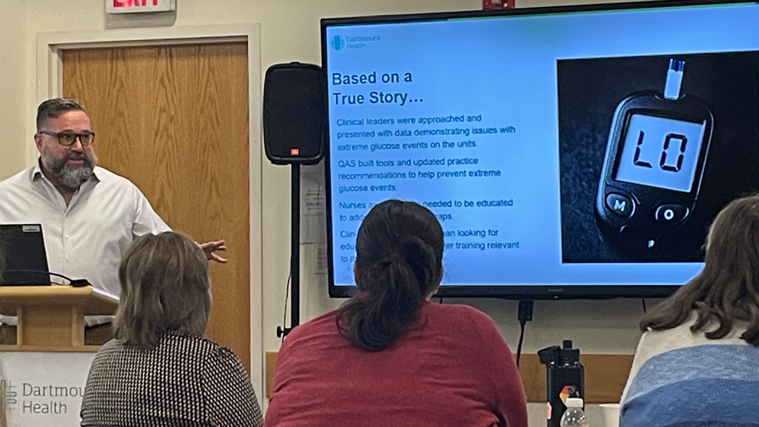 Matt Charnetski speaking at CLPD all hands