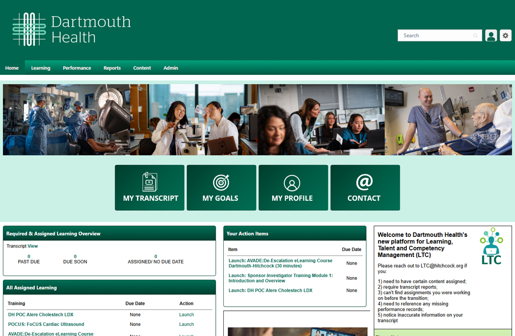 Cornerstone Home Screen